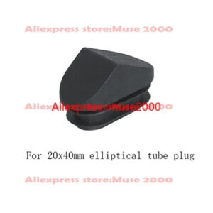 Slope elliptical 20x40 mm plastic tube plug tube insert end triangle cap feet pad incline lean cahir leg pad end cover oval