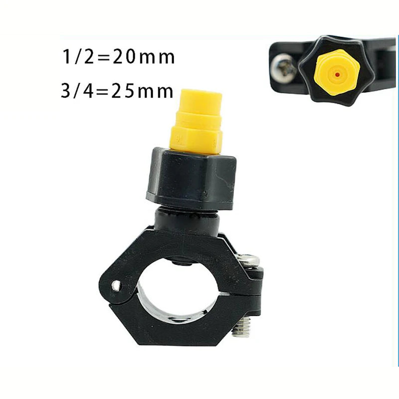 1/2 3/4 inch clamp tube flat fan shape jetting spray nozzle car washing plastic nozzle corrosion proof - Image 2