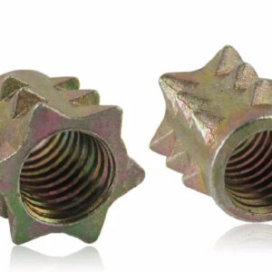 M4 x 10mm Furniture Nut Wood Insert Nut Dowel Screw Fixing for Furniture Leg  pre-embedded nut Thorn nut hardware