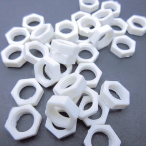 M10 pitch 1.0mm hex nut PP Plastic white Lights fastener DIY ceiling light cap holder screw bolt set LED accessaries part