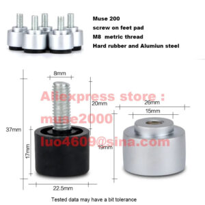 M8X14 screw on feet pad Leg High base alumium steel Adjustable Base Table Levelling Glide Feet Foot Screw On