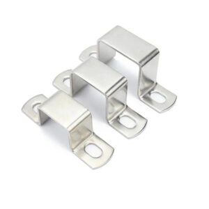 U shape square oblong pipe clamp clip screw Steel 304 steel  shelf house connector holder