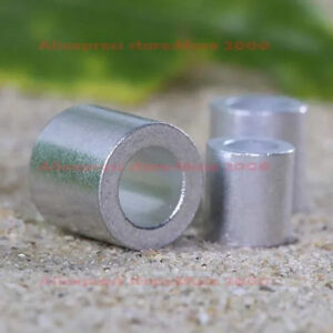 aluminum ferrule round 1 1.2 1.5 2 2.5 3 4 5 6 8 mm Dia rope  round single hole jacket sleeve Steel wire rope clip photo frame