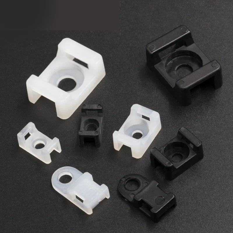 HC CCM Cable tie fix seat #Screw fix seat saddle base nylon wire clip basement cable tie fix seat,WIRE Zip mount screw fastening - Image 2
