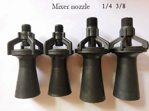 3/8 inch Venturi mixing nozzle fluid mixer pp Plastic,electrode position chemical Container liquid nozzle