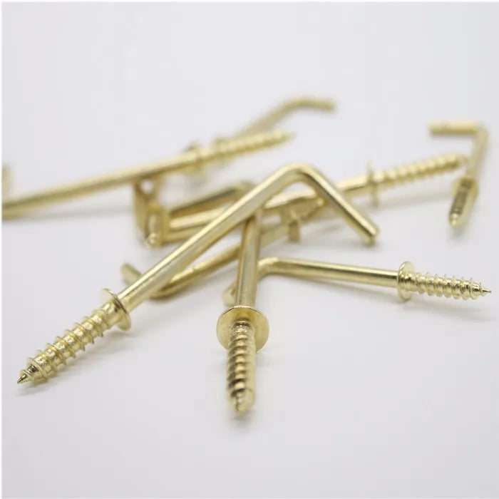 L shape screw 1/2 -2 inch steel hooker hanger self cu plated mirror photo frame screw fastener - Image 3