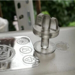 M5x25 Exhibition display cabinet screw wing nut transparent lock M5 PC plastic Cluster bolt fastener bolt big flt thin head