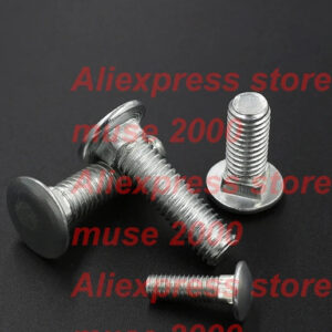GB12 M4 m5x 10 12 1620 25 30 carbon steel Smaller Mshroom head square neck bolts znic plated good shelf connector fastener