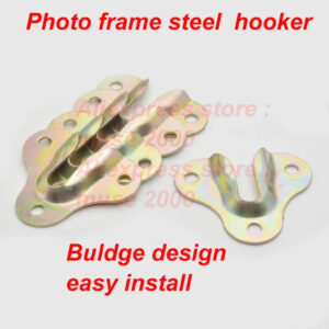 Photo frame buldge hanging pieces,3 screw hole mirror frame protruding wall hanger steel paint draw picture frame,gourd shaped
