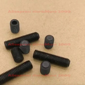 12.9 grade steel Set screw metric fine pitch M4 M5 M6 M8 M10 M12 FIne pitch 1.0 1.25mm Grub Screws Inner Hex Socket Flat point