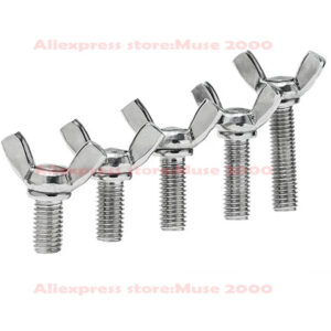 M8MM10M12 *8 10 12 16 20 25 30 35 40 45 50 60 70mm handle screw wing bolt 304 Steel hand adjusting Lifting weight fastener