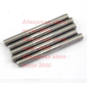 M3 m4 x16-200 mm  Threaded screw rod  2 ends thread steel pontil304 stainless steel pole screw bolt bar 3D printer light hanger