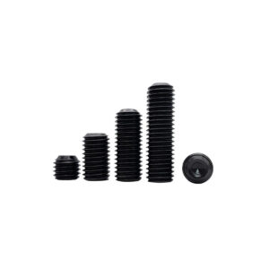 UNC 4#-40 6#-32 carbon steel Grade 12.9 black set screw steel inner hex USA no head bolt concave hollow end  Black 3D printer