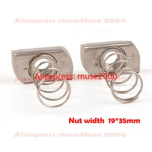 304 steel nut M6 M8 M10 M12 Spring C section type structureOBLONG RECTANGLE Nut Carbon Steel fastener Alloy aluminum section bar