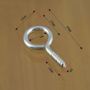 4x35 4x60 3.5x50 Eye screw circle hook pins self tapping screw window hooker Drilled Findings hole head iron screw