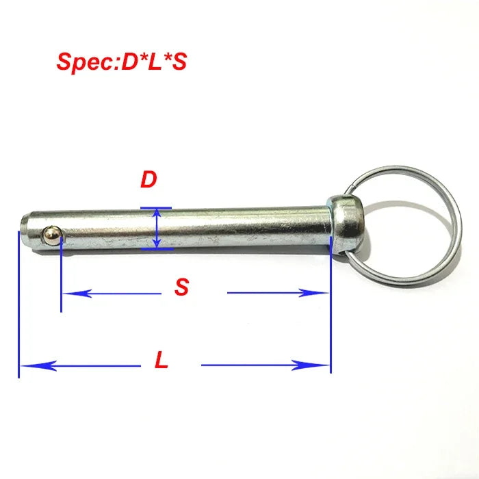 Ball quick install fasten safety pin m6 m8 M10 dowel ring head split pin steel spring quick lock pin - Image 3