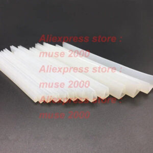 U shape seal strip inner width 0.5 1 2 3 4 5 6 8 10 12 mm Glass board plate side cover protect white silicone rubber steel board