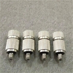 No.3 Atomizing spray nozzle,Textile factory farming wetting cooling nozzle filtering net 3/16 inch thread High pressure mist fog