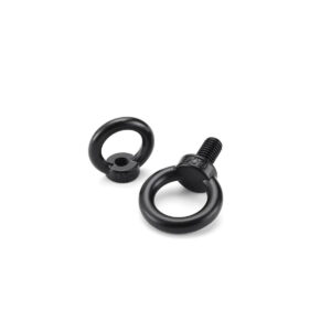 Black Bolt eye bolt ring nut 304 Steel hanging bolt eye bolt M3 M4 M5 M6 M8 M10 M12 steel eyebolt Lifting weight loading