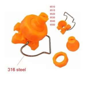 single 316 steel Clip clamp plastic spray nozzle pipe 3/4 1 1.2 1.5 2inch fan/cone jet cover ball adjustable Car auto washing