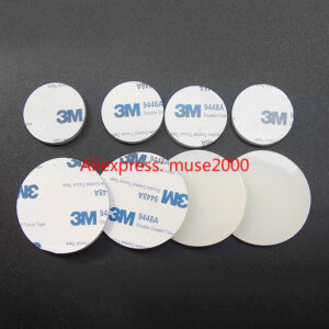 Adhesive backed 1 side silica rubber sael gasket  Dia 10-45mm thickness 1 2 3mm white silicone no hole gasket fan insulation