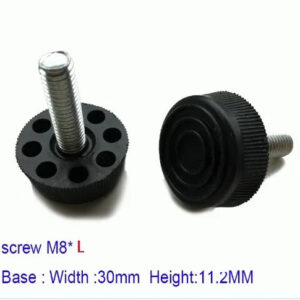 M8*L11 15 32 screw feet pad Leg Adjustable Base width30 mm Screw-in Furniture Cabinet Table Levelling Glide Feet  Foot  Screw On