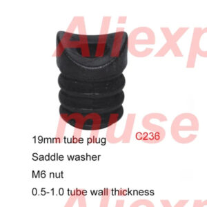 19 mm round feet plug M6 nut pre embedded blank tube insert end Furniture Levelling Feet Screw On saddle washer pad plug