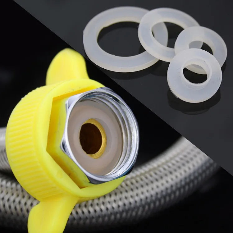 1/2.3/4.1.1-1/4 1-1/2 2 inch pipe joint silicone flat rubber gasket,DN15 20 25 32 40 gasket sealing,Hot water Faucet pipe washer - Image 4