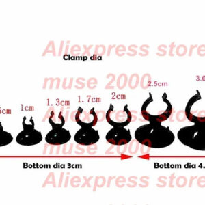 5 10 13 17 20 25 30mm PVC tube holder Plastic sucker with clip clamp fish Aquarium tank silicone soft tube flexiable pipe PVC