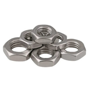 Fine Pitch 1.0 1.25 1.5 CCW Left hand thread Nut M8 M10 M12 M14 M16 M18 M20 M22 M24 Stainless steel hex counter-clockwise DIN439