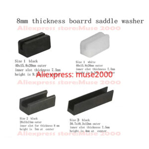 8mm thickness board saddle wahser side clamp thin board clamp clip board glass protector damper furniture square plastic