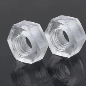 Series#1000pcs M3 M4 M5 M6 M8 transparent clear hex acrylic nut plastic hex nuts LED Lighting outlet wire cable protect nuts