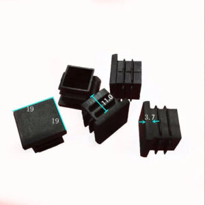 19 x 19 mm square tube ending plug, tube insert cap cover end , 3/4 inch outer size blankig feet leg chair folding shelf bed