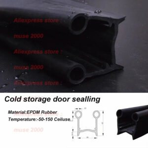 EPDM foaming Cold storage Door Sealing strip double-hole cold storage Sealed strip foaming type sliding door sealing strip seals