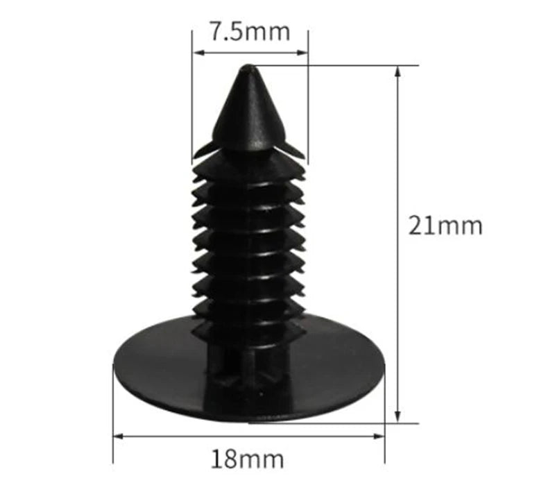PL21 Car rivets Christmas tree shaped barbed rivets tooth plastic clips fixed buckle push-in rivets snap fastener press-stud
