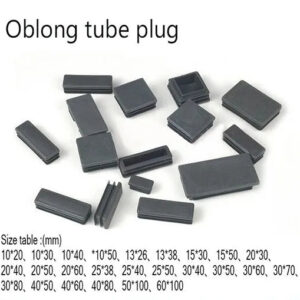 15*25 30 40 50 60mm Tube Insert Ending Blanking tube pipe Cap,Rectangle oblong,rainshed canopy leg folding shelf bed chair feet