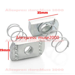 M6 M8 M10 M12 Spring C section type structure steel nut OBLONG RECTANGLE Nut Carbon Steel fastener Alloy aluminum section bar