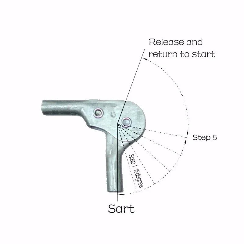 Folding Sofa hinge Adjustable connector down 5 gears steps backing angle Hardware Furniture Accessories Ratchet Hinges - Image 2