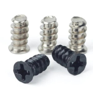 flat Thin Head dia 6mm M5 self tapping screw steel screw electronic DIY computer host fan fastening  Audio nickle plated