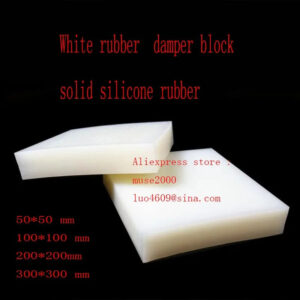 Square 100x100mm thickness 3 5 10 15 20 30mm silicone rubber damper block washing machine cushion air conditioner chair feet pad