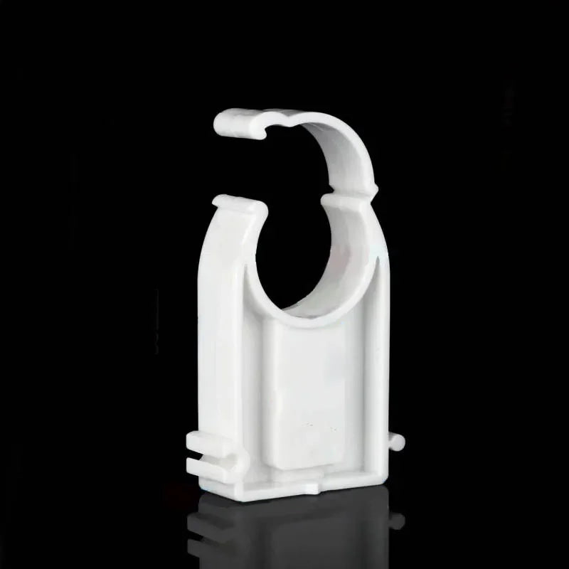 white OD20 25 32 40mm PPR pipe clip heighten Plastic Holder water pipe Tube install grapple Single U clip DN15 20 25 32 40 50 - Image 2