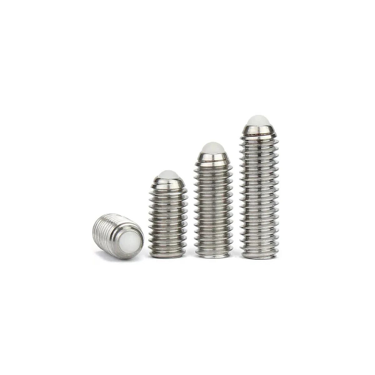 POM tip 304 steel Set screw M3 M4 M5 M6 Hex Socket Allen Spring Ball Plunger Grub Point Bolt grub spring ball tip dowel pin - Image 2