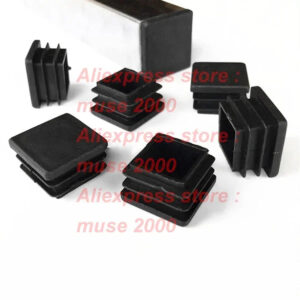 22x22 mm square Plastic tube plug pipe tube plug pads furmiture chair desk foot pad anti slip Tube Insert End Blanking Cap