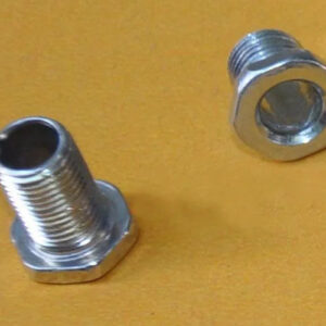 M10 Steel hollow screw bolt , pitch 1.0 fine thread mm LED light wire cable through hex fastener desk table lamp celling light