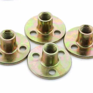 Thicken 3/8 inch flange Furniture bolt Nut set steel furniture plate locking  round base flange edge bed chair table connector