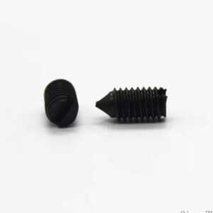 M1.6*2 3 4 5 6mm Steel point sharp tip slotted set screw With Flat Point end Grub Screw adjusting duplexer combiner dual tuner