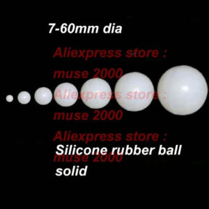 Solid silicone rubber ball Elastic ball 3.5 7 8 10 15 18 20 25 mm dia oscillating screen Leather soft ball cloth machine washing