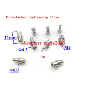 M3 Inner thread steel Dowel pin Board plate supportor layer step flange locating pin FCT Test fixture ict fixture Round