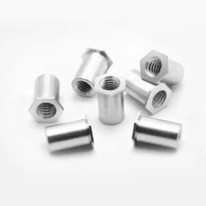 SOS-M2 rivet nut stainless steel hole dia 4.2 Self-Clinching pass end pressured nut thin board plate fastener column