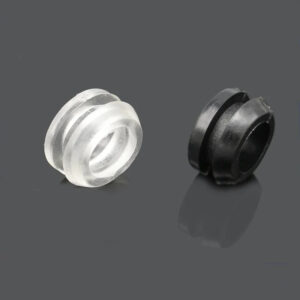 8mm PVC Cone Wire Grommet - Thicken Board, Clear/White/Black, Ideal for LED Lighting, Toy DIY, Coil Protection and Metal Outlet